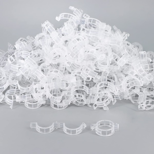 Clips de tomate, 100 clips de plástico para enrejado, clips