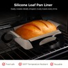 2Pcs Reusable Silicone Bread Loaf Pan Liner, Reusable Silicone Baking