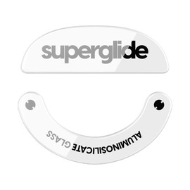 Superglide - Fastest and Smoothest Mouse Feet/Skates Made with Ultra Strong Flawless Glass Super Fast Smooth and Durable Sole for Pulsar X2 & X2 v2 & X2H & X2A Wireless Gaming Mouse (White)