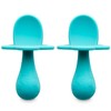Grabease Set De 2 Mini Cucharitas De Silicon Para Bebes