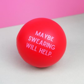 Needzo Swearing Will Help Grip Strength Balls, Funny Stress Relief Gifts for Coworkers, Desk Accessories, 2.48 Inches (Pack of 3)