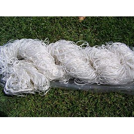 Vallerta Weatherproof Square Knotted Triple Twisted Polyethylene Twine Net.Replacement 24x8 Soccer Net for Pass Steel Frame Soccer Goals.