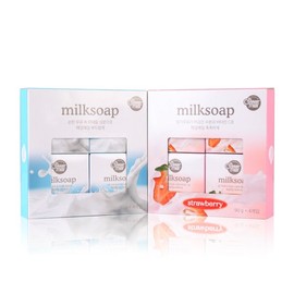 샤워메이트 밀크솝 비누 90gx4개입 / 우유비누 Shower Mate Milk Soap 90g x 4 Pieces / Milk Soap