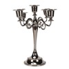 Metal Candelabra Black 5 Arms Elegant Colorfast Stable Wide Base