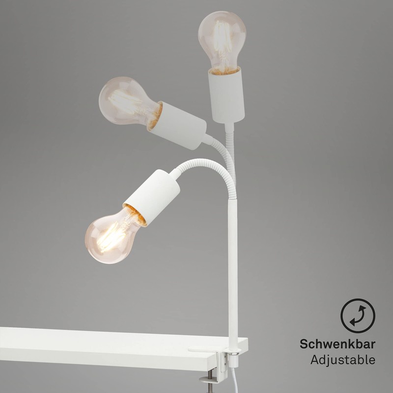 BRILONER Leuchten 2600-016 Clamp Lamp 1x E27 Max. 10 Watt