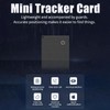 1-Pack Mini Wallet Tracker Card, Thin Luggage Tracker with Keyring