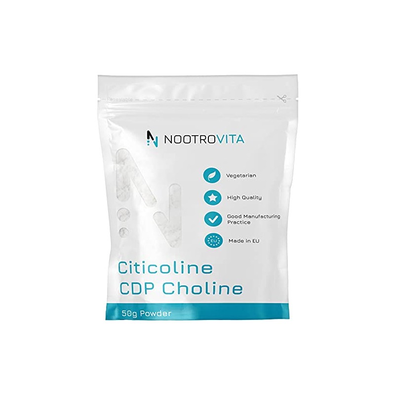 Citicoline CDP Choline Powder 50 g - For Memory, Concentration