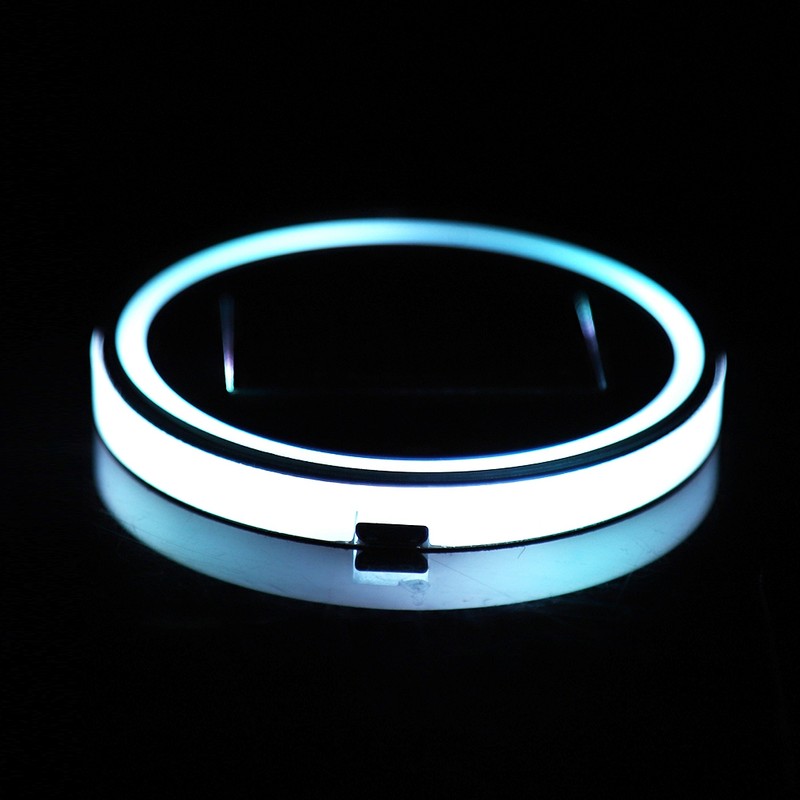 2pcs Solar LED Cup Pad Holder RGB 7 Colors Lights