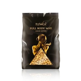 Italwax Luxury Full Body Hard Wax Beads – 1Kg (2.2 lbs) – Strip-Free, Unscented, Gentle on Sensitive Skin – Full-Body Hair Removal for Professional Use