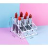 24x7 Organizador De Acrilico 9 Labiales Exhibidor Maquillaje