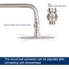 Coehaopike Shower Connector G1/2 Top Shower Swivel Ball Joint Adapter