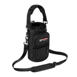 NATURE PIONEOR Water Bottle Holder with Strap,Water Bottle Carrier Bag Sling Sleeve with Adjustable Shoulder Strap & Handle and Large Phone Pocket for Walking,Hiking,Travelling for 25oz/32oz/40oz/64oz