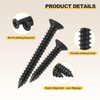 METALLIXITY Countersunk Phillips Wood Screws (ST3x25mm) 200Pcs, Carbon Steel Coarse