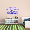 VWAQ Life is for Adventures Wall Sticker Mountain Range Decor
