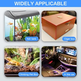 Xdealcozyxc 6 Pcs Hygrometer Humidity Meter, Portable Outdoo Reptile Lcd Mini Digital Thermometer