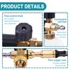 Short High Pressure Washer Gun with 5 Water Nozzle Tip