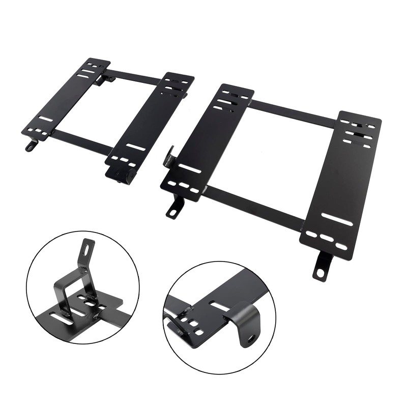 Topteng Driver Passenger Seat Brackets Steel Mount Set for Polaris