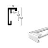 nielsen C2 Photo Frame, 24x30cm White Aluminium Picture Frame with