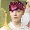BESPORTBLE Heart Print Elastic Sports Headband for Men and Women