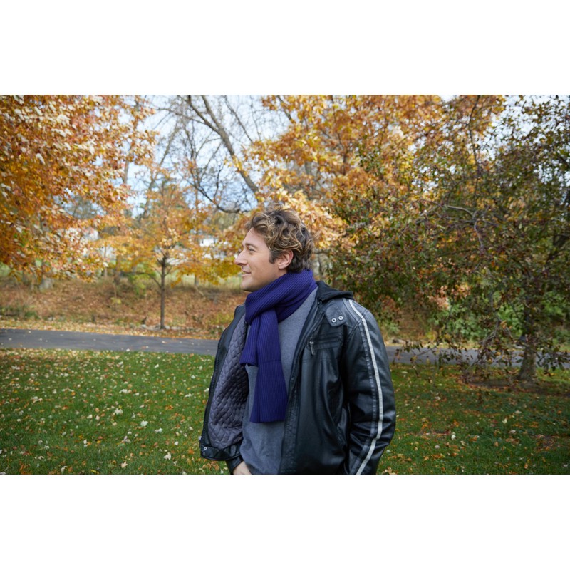 Funky Junque - Bufanda para hombre, de punto acanalado, para