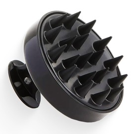 Aayuleubeda Badi Care ABC Hair Scalp Massager Shampoo Brush with Soft Silicone Bristles for Anti-Dandruff, Hair Massager, All Hair Types, for Men and Women. Black (Pack of 1)