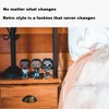 WUJENPEAHT 6 Pcs Antique Brass Cabinet Handles Vintage Kitchen Cupboard
