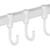 Wall Mount Utensil Rail Rack Easy Sliding Space Aluminum Kitchen