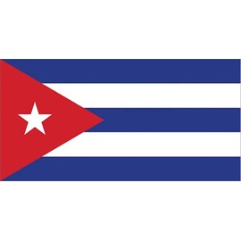 GLOBAL ADVERTISING SOLUTIONS 3x5 Country National Flag Made in USA Bright Colors Long Lasting and Weather Resistance Country State Flag only Without Pole kit and Mount (Cuba)