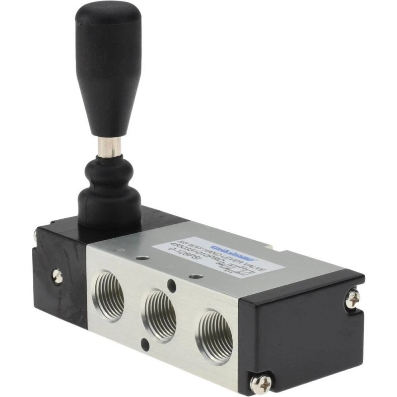 PRO SOURCE 5-Way 3-Position Manual 3/8" NPT Manual Mechanical Valve