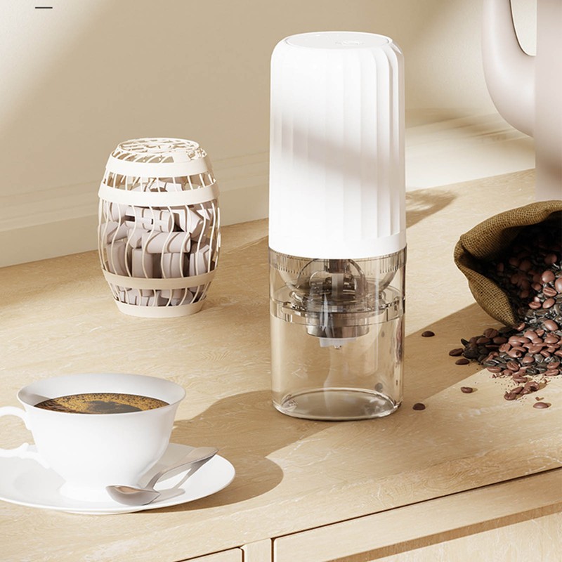 Portable Coffee Grinder Adjustable Thickness Travel Camping Electric USB Rechargeable