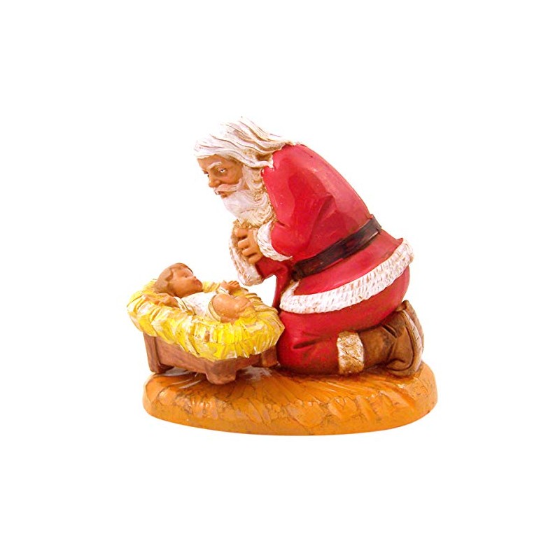 Fontanini by Roman Inc., Kneeling Santa, 5" Specialty Figures Collection,