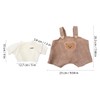 NOLITOY Plush Clothes 2 Sets: 30cm Bear Clothes with Jumpsuit