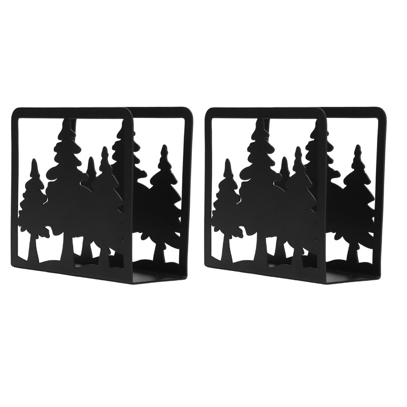 2pcs Tree Napkin Holder Hollow Out Tree Pattern Thickened Nonslip