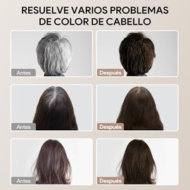 Chestnut Brown Hair Dye Shampoo,Tinte Cubre Canas - Shampoo Con Tinte Para El Cabello, Fórmula con Extractos Herbales(Marrón, 500ml)