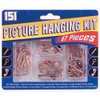 151 Picture Hanging Kit 87 Piece Including Hooks Nails Brackets & Wire