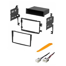 ASC Audio Car Stereo Dash Install Kit and Wire Harness for Installing an Aftermarket Radio for 2006 2007 2008 Nissan 350Z