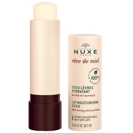 NUXE Rêve de Miel Lip Stick - 100% Natural Organic Moisturizer for Cracked & Dry Lips With Shea Butter & Vitamin E, 0.14 Oz