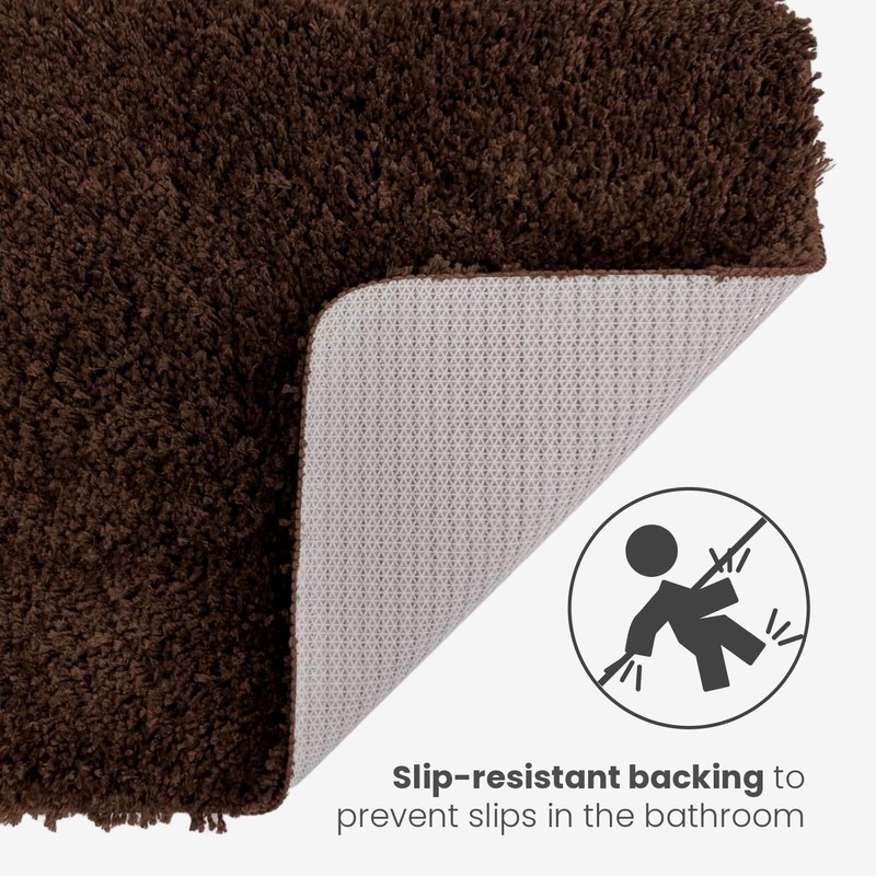 Odyssey Deep Pile Shaggy Non Slip Bath Mat 40 x