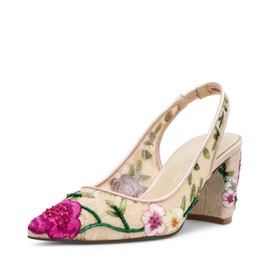 Betsey Women's Lira Pump, Blush Multi Floral, 9.5