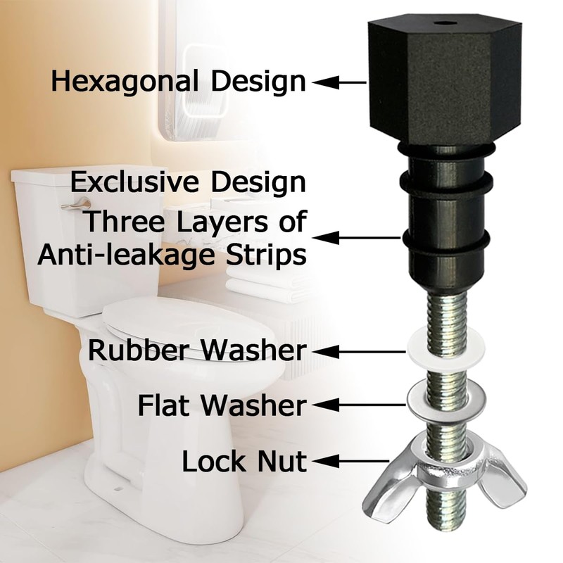 Upgrade 630-0204 2" Tank to Bowl Bolt Kit Replacement for