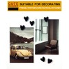 18 Pcs Cute Heart Decorative Magnets，Black Fridge Magnets， Small Home