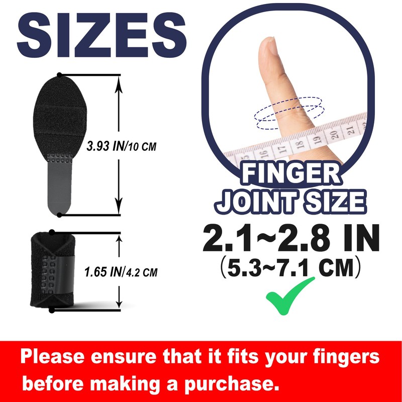 RonJea 5 Pcs Trigger Finger Splints: 5 Single Straps Finger