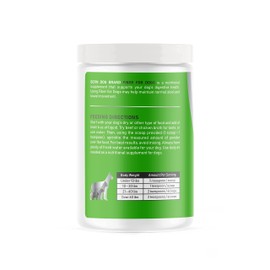 Fiber for Dogs Psyllium Seed Husk Powder & Dehydrated Beet Root Powder Aids a Number of Intestinal Disorders in Dogs Including Diarrhea, Constipation & Anal Gland Issues. Available in 6 and 12 oz.