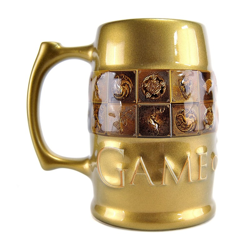Game of Thrones Tankard - Galaxic Glaze Sigils,Gold,black,600ml