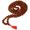 TEJVIJ AND SONS 10 mm rudraksha japa mala 108 beads