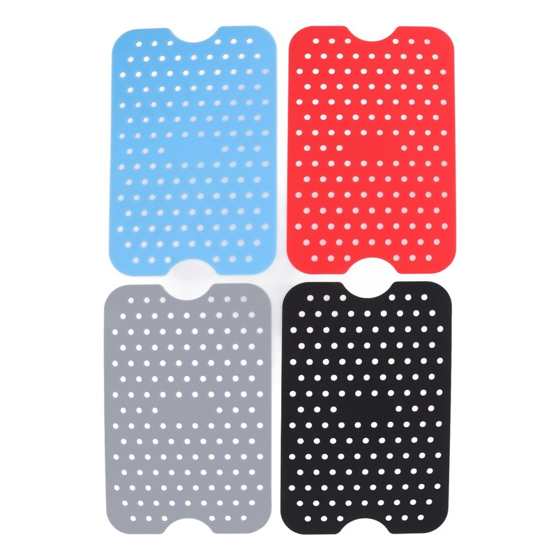 4Pcs Reusable Silicone Air Fryer Liners High Heat Resistance Food