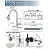 HOIGY Brushed Nickel 3-Function Pull-Down Sprayer Kitchen Faucets, 1 or