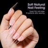 Gellen 504pcs Stiletto Nail Tips – Semi-Matte Transparent Full Cover