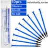 50 Pack 1ml Plastic Syringe with Cap, Sterile Individually Wrapped
