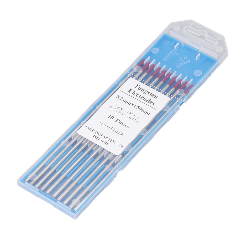 10PCS Set TIG Welding Tungsten Electrodes 1/8x6in Arc Welding Tungsten